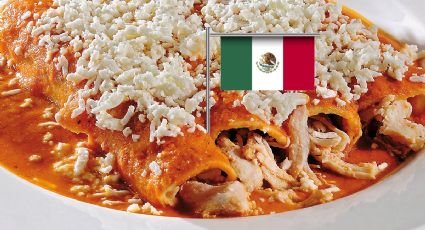 Prepara las auténticas enchiladas de pollo (picantes) al estilo mexicano