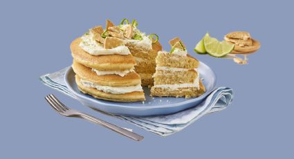 Haz deliciosos y esponjosos pancakes o tortitas sabor carlota de limón