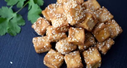 Receta vegana de tofu con salsa de soja y miel