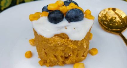 Receta saludable: así puedes preparar un mug cake de elote sin harina para el desayuno o la merienda