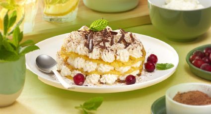 ¿Antojo de algo dulce? Haz el milhojas de piña con mascarpone que es delicioso y saludable