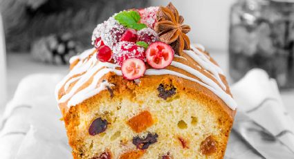 Receta de Plum cake: prepara el delicioso y clásico bizcocho navideño con frutas confitadas