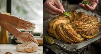 Rosca de hojaldre con pesto, la receta más fácil para hacer este aperitivo de Navidad