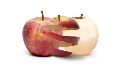 ¿Qué diferencia existe entre comer manzana con o sin cáscara?