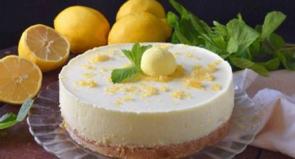 Postre frío de limón con solo 3 ingredientes, descubre cómo prepararlo sin horno