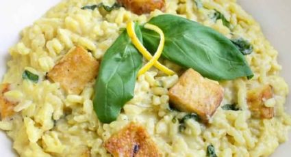 Vegetariano: prepara un delicioso risotto con tofu