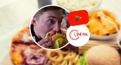 Un youtuber quiso imitar a La Roca y comió 10.000 calorías en un solo día