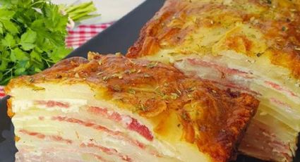 Pastel de jamón y queso en microondas y simples pasos