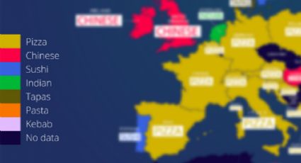 Delivery: el mapa de la comida más popular por país