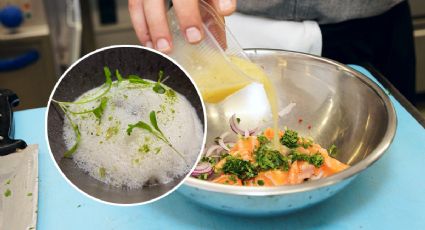 Así se debe preparar un exquisito ceviche de caballa, hierbabuena, y tepache