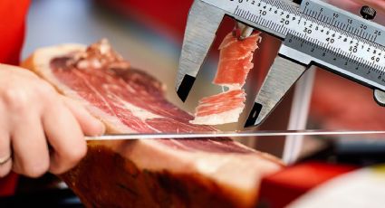 Esta es la medida perfecta para cortar el jamón