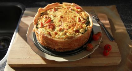 Prepara un almuerzo delicioso: quiche de jamón y queso