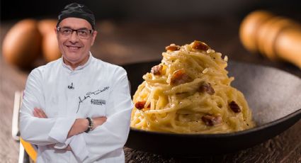 Este es el truco clave del chef Andrea Tumbarello para hacer pasta a la carbonara