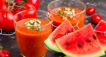 Así puedes preparar un delicioso y refrescante gazpacho de sandía y tomate