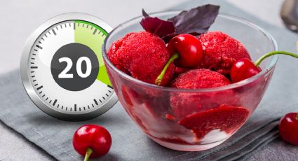 En 20 minutos: prepara unos refrescantes sorbetes de cerezas