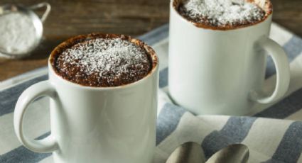 En 3 minutos: prepara un exquisito mugcake de cacao