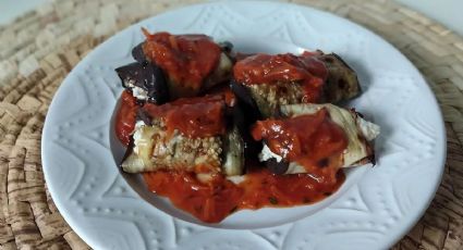 Así puedes preparar unos deliciosos rollitos de berenjena y ricotta