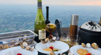 Así es el primer restaurante montado sobre un globo aerostático