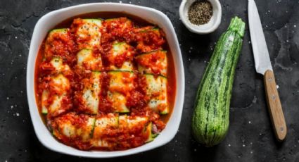 Esta es la forma perfecta para rellenar unos deliciosos canelones de calabacín