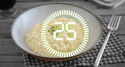 3 claves para hacer risotto a la parmesana muy cremoso en 25 minutos