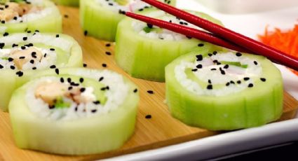 Receta fácil: Prepara un sushi vegano de pepino en solo 4 pasos