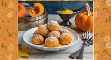 Prueba esta exquisita receta de buñuelos de calabaza