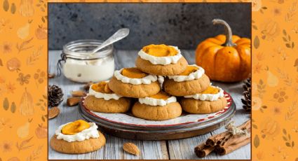 Disfruta el sabor del otoño con las galletas pumpkin spice rellenas de cheesecake