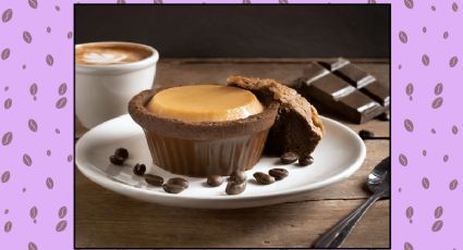 Rompe la dieta con la tarta de chocolate rellena de flan de capuchino que se prepara en 40 minutos