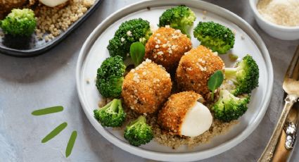 Receta vegetariana: Croquetas de brócoli y quinoa tostada para comer saludable