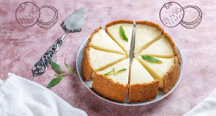 Cheesecake de coco con limón, el postre más cremoso que probarás