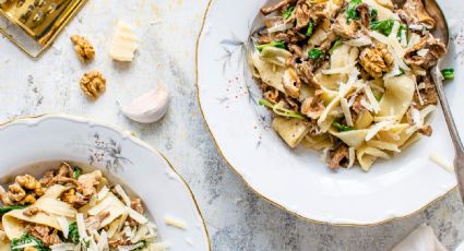 Cena para 4 con la receta de pasta con salsa de gorgonzola y nueces ¡En 30 minutos!