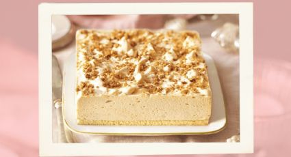 ¡Sin horno! Prepara una tarta de turrón con solo 8 ingredientes