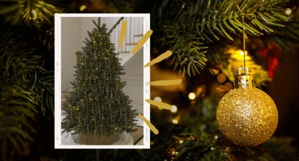 ¿Cómo decorar el árbol de navidad con dos materiales para darle un aspecto minimalista?