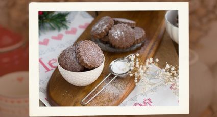 ¡Que no falten en tu cena navideña! Esta es la mejor receta de polvorones de chocolate