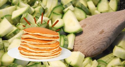 ¡Una alternativa salada! Recibe tus mañanas con una panqueques de calabacitas