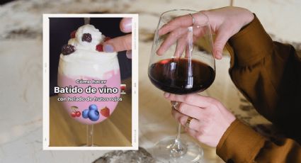 Aprovecha los sobrantes del vino tinto en la nevera con esta receta de malteada