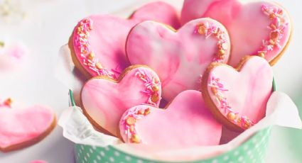 ¿Piedras preciosas comestibles? La receta de galletas de corazón estilo cuarzo rosa para sorprender a tu pareja