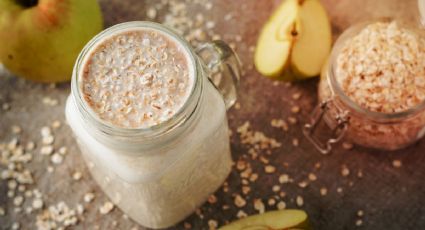 Bebida saludable: Prepara un rico batido de avena para desinflamar el vientre de manera natural