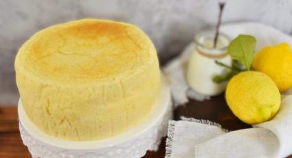 Tarta nube de limón: Prepara esta receta saludable sin azúcar ni harina