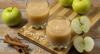 ¿Tuviste un fin de semana de excesos? Prepara este batido digestivo de manzana con solo 4 ingredientes