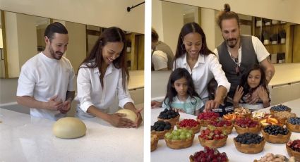 Zoe Saldaña y el chef Cedric Grolet nos enseñan cómo hacer tarta de frutas como estrella Michelin