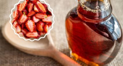 Crea un jarabe de fresas de forma natural y con 2 ingredientes de cocina