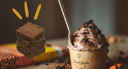 Aprovecha los restantes de brownie para hacer un helado casero cremoso