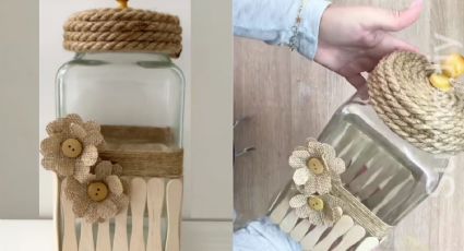 Transforma los frascos de vidrio en contenedores para decorar la cocina, sigue esta guía