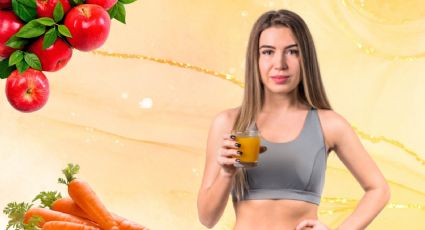 Consigue un abdomen plano con este batido saludable de manzana y zanahoria