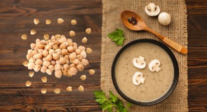 Prepara la cena en menos de 1 hora con la receta de los garbanzos cremosos con setas