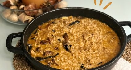 Plato típico: Aprende a preparar esta receta de arroz meloso con pollo y setas blancas