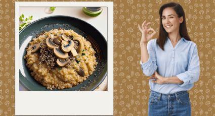 Recetas para bajar de peso: Prepara este risotto de quinoa y hongos con menos de 400 calorías