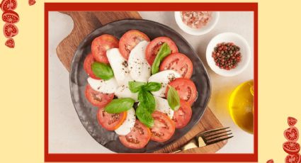 Aprovecha la temporada de tomates para preparar este carpaccio vegetariano con 5 ingredientes