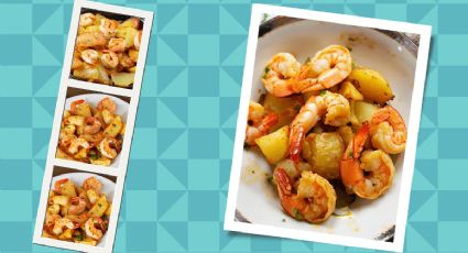 Receta de entrante: Prepara estas patatas arrieras a la andaluza con gambas al ajillo